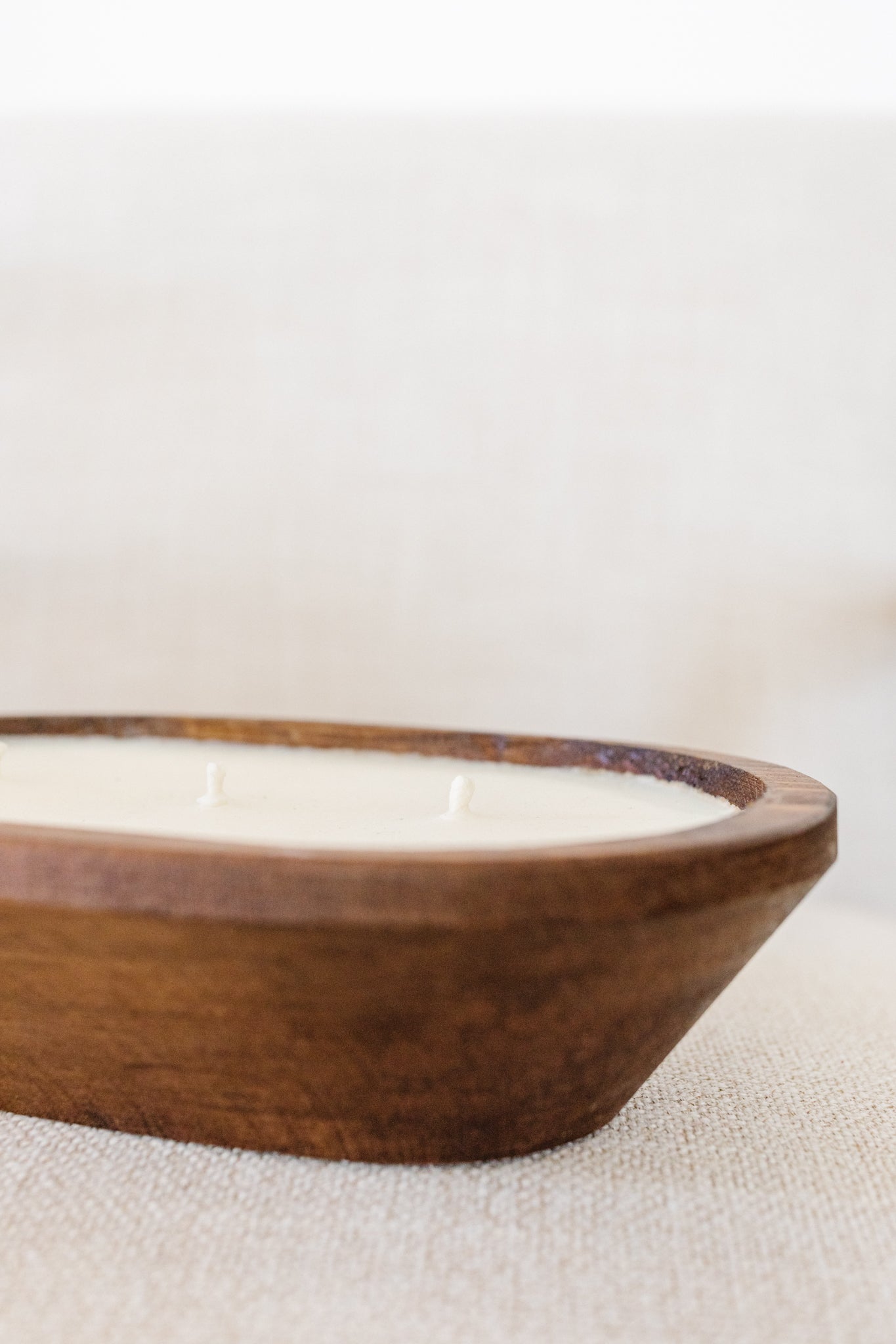 3-Wick Oval Dough Bowl Candle | Hot Mess Creations — All Natural, Hand Crafted Candles Made in Ventura, California